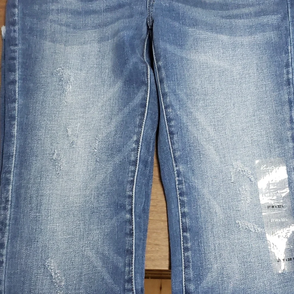 NWT Kancan Distressed Raw Hem Jeans sz 7 - Picture 4 of 7
